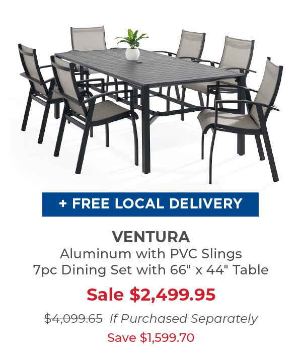 Ventura 7 PC Dining Set 