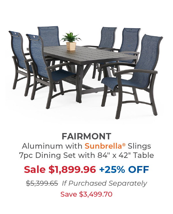 Fairmont 7 PC Dining Set 