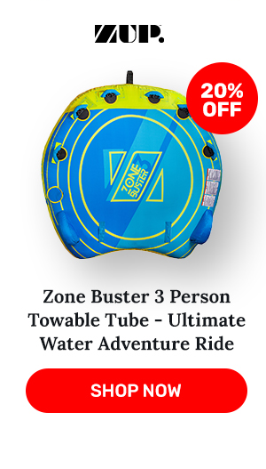 ZUP Zone Buster 3 Person Towable Tube - Ultimate Water Adventure Ride