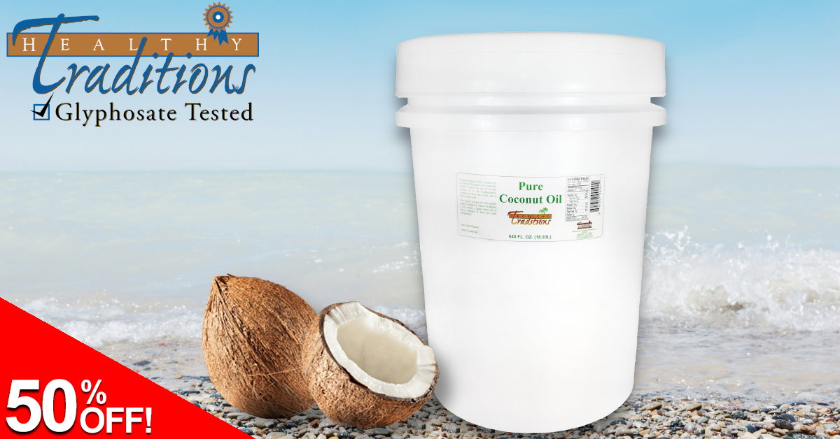 50% OFF Pure Coconut Oil 5 Gallons