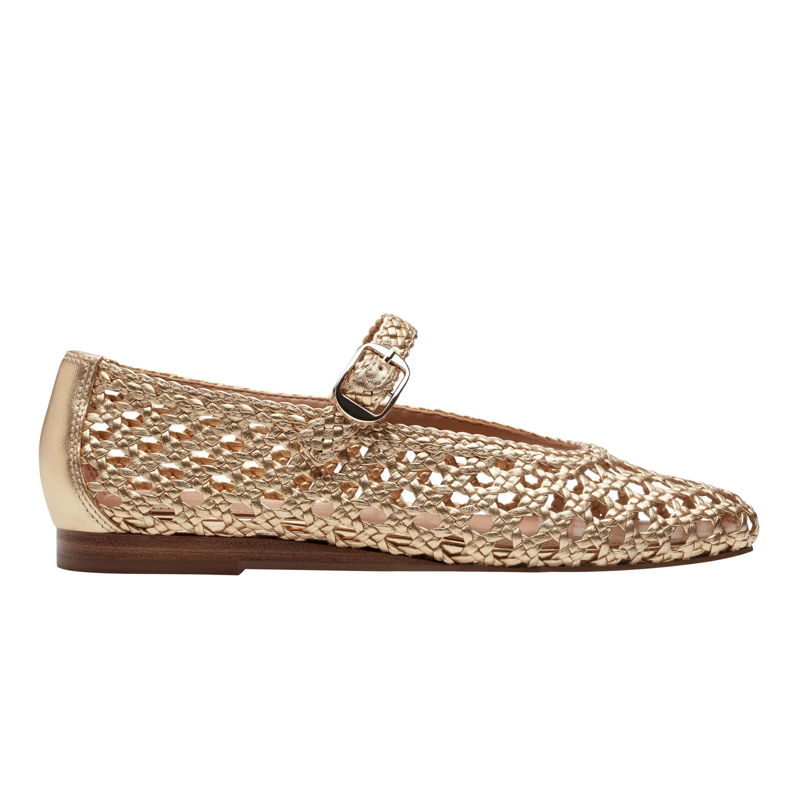 Image of Evonna Woven Leather Mary Jane Ballet Flat