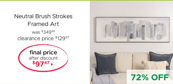 Neutral Brush Strikes Framed Art