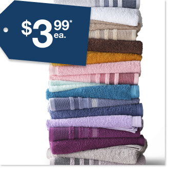 Home Expressions Solid or Striped Bath Towel