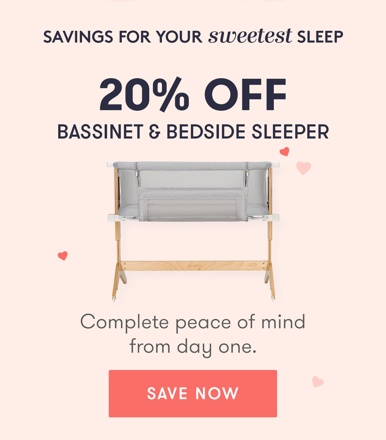 20% OFF BASSINET & BEDSIDE SLEEPER
