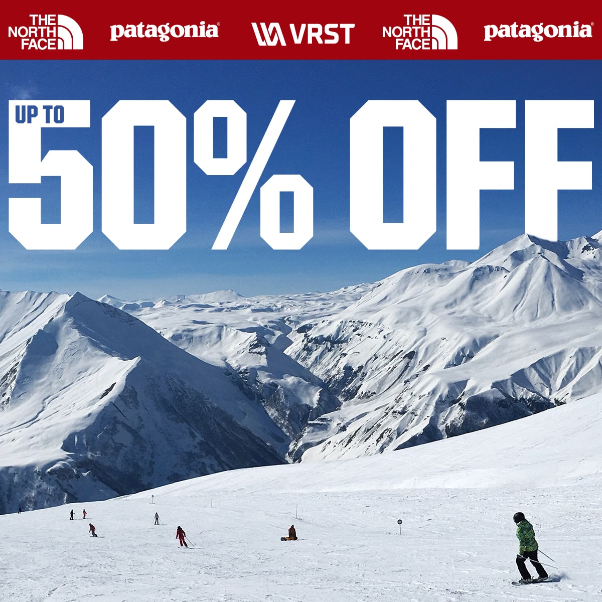  Patagonia. The North Face. VRST.