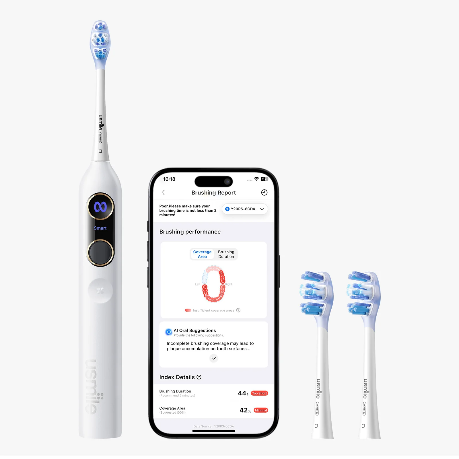 usmile Y20 PRO Upgraded AI Electric Toothbrush