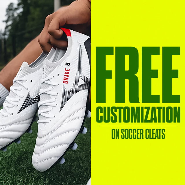 FREE customization on soccer cleats