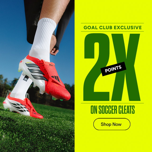 2X Goal Club Points on Soccer Cleats