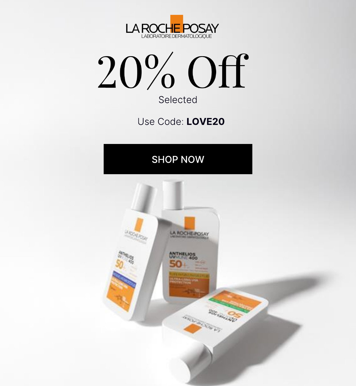 20 Percent Off Selected La Roche Posay Code LOVE20