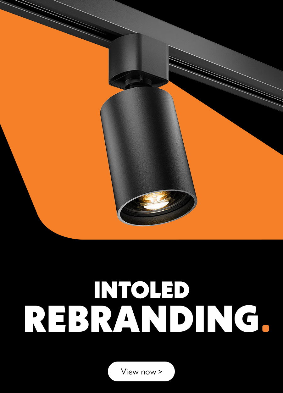 Banner with the Taros spotlight on it and the new INTOLED design, also with white text and a white button.
