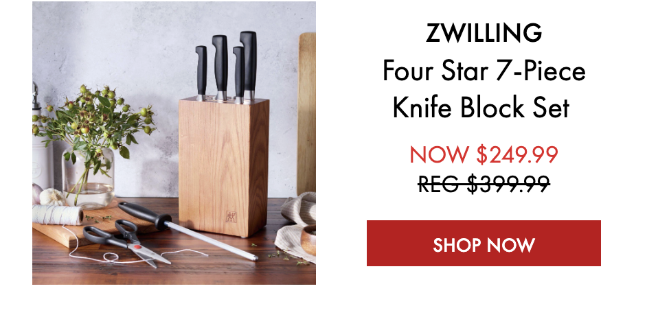Four Star 7-Piece Knife Block Set 37% Off