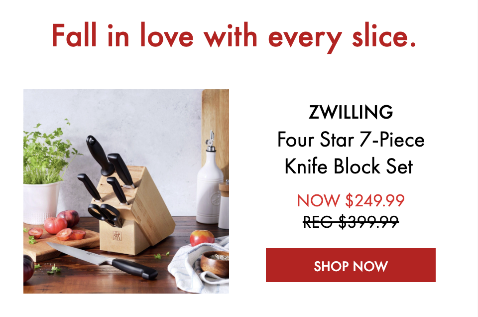 Four Star 7-Piece Knife Block Set 37% Off