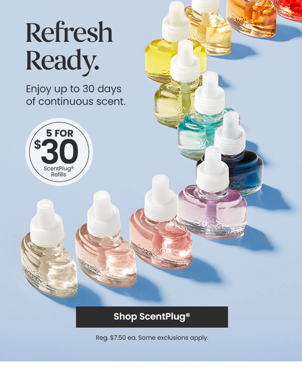 5 for $30 ScentPlug® Refills