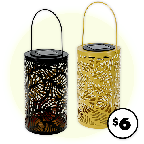 Solar Metal Lanterns, 1-ct.