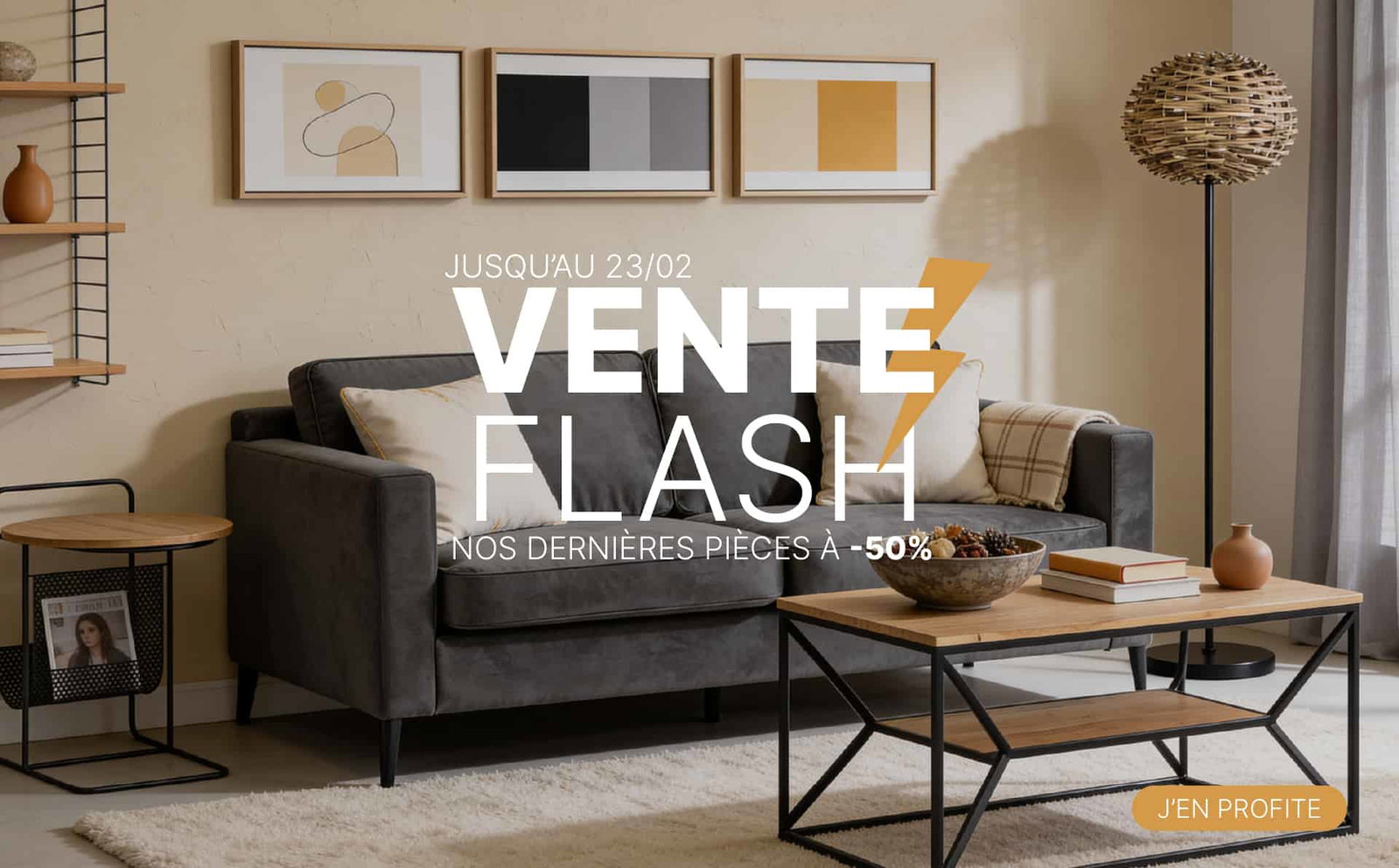Vente flash : jusqu'à -50%