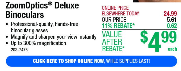 ZoomOptics® Deluxe Binoculars - FREE Shipping To Store!