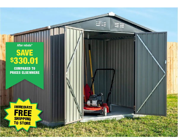 Cover-It® 8 x 6 Steel Shed - ONLY $79.98 After Rebate*!
