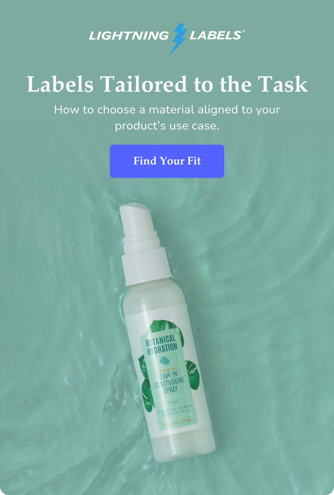 Lightning Labels Logo | Labels tailored to the task: how to choose a material aligned to your product's use case. Find your fit.