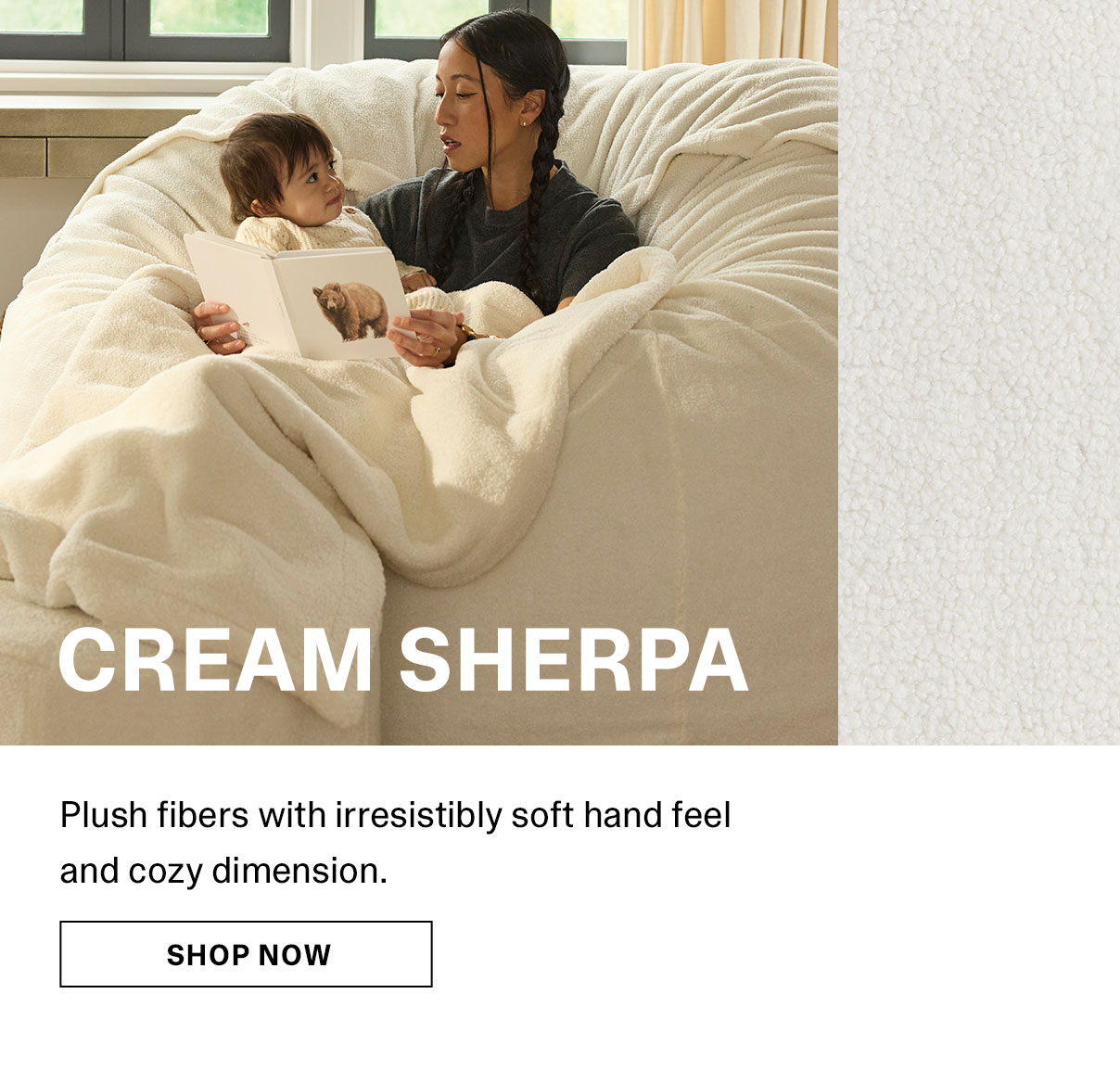 Cream Sherpa | SHOP NOW >>