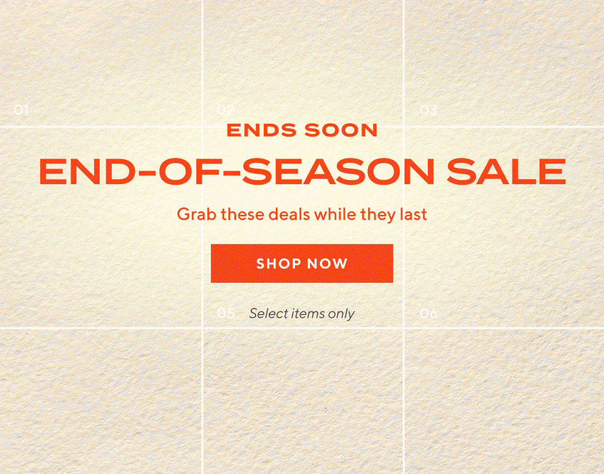 END-OF-SEASON SALE
