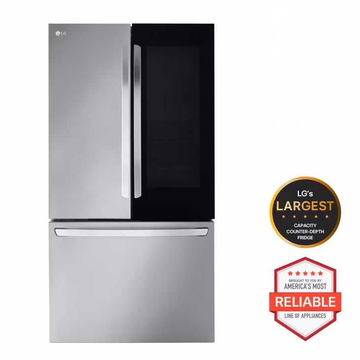 27 cu. ft. Smart InstaView® Counter-Depth MAX™ French Door Refrigerator