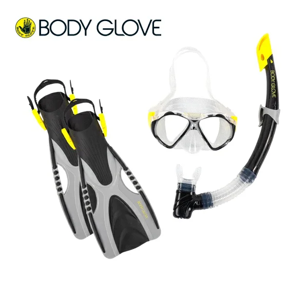 Body Glove Mantaray 4 Piece Snorkel Set