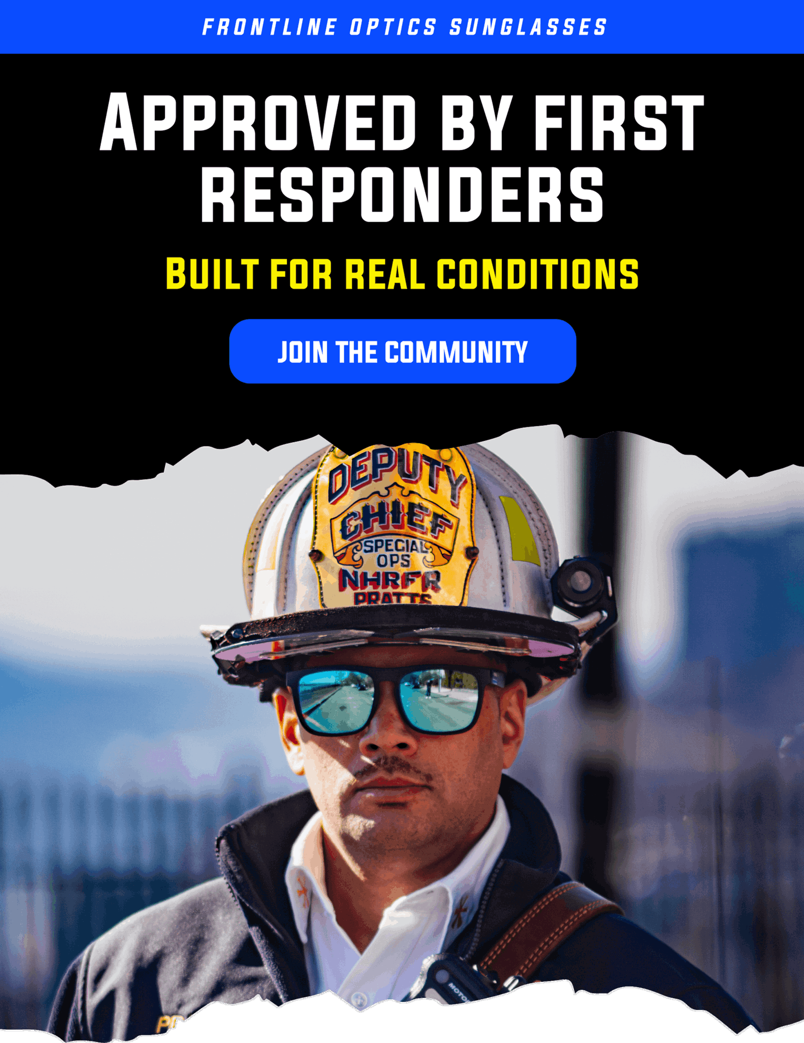 Frontline Optics sunglasses | Approved by first responders | Built for real conditions
