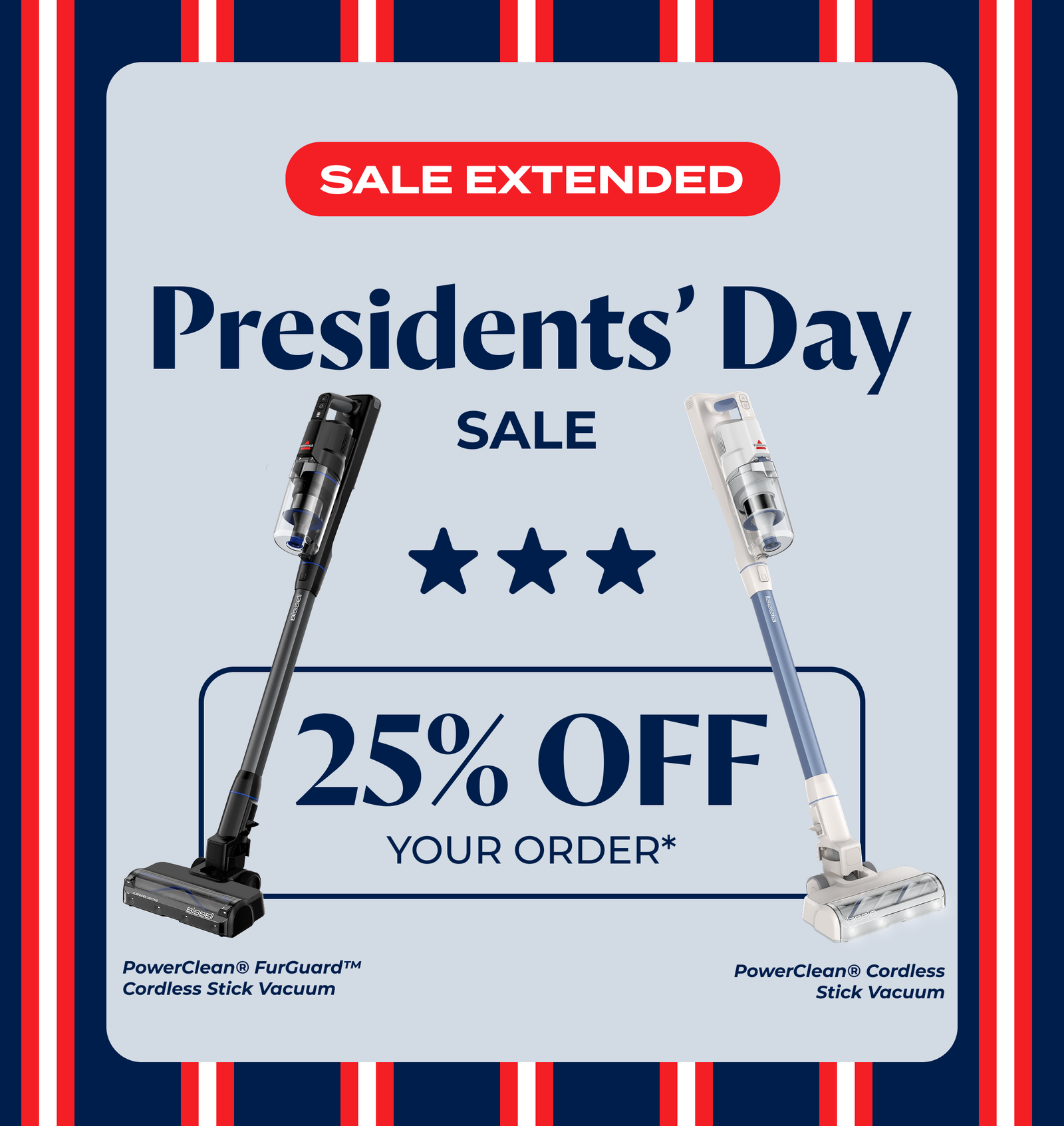 25% off your order