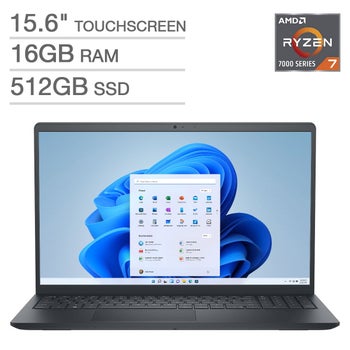 Dell Inspiron 15.6-inch Touchscreen Laptop with AMD Ryzen 7 Processor