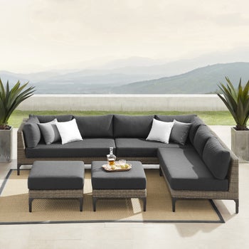 Sirio Aberdeen 5-Piece Modular Outdoor Patio Seating Set