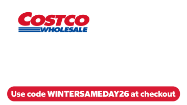 Costco Wholesale Sameday. Save $10. Use code WINTERSAMEDAY26 at checkout.