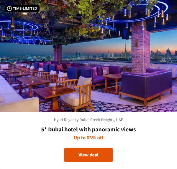 5* Dubai hotel with panoramic views