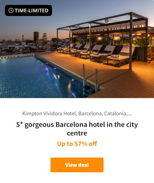 5* gorgeous Barcelona hotel in the city centre