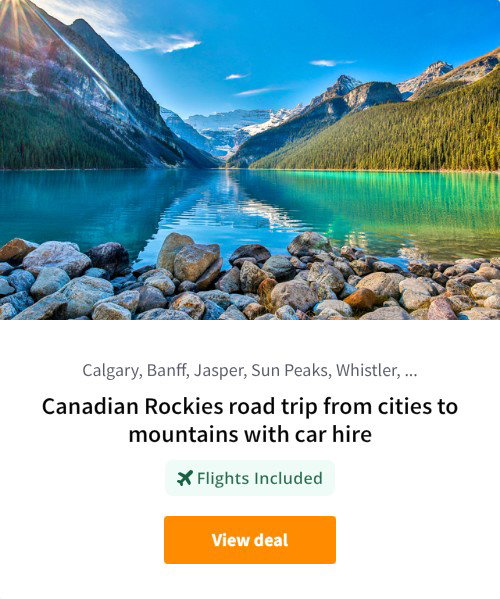 Canadian Rockies road trip from cities to mountains with car hire