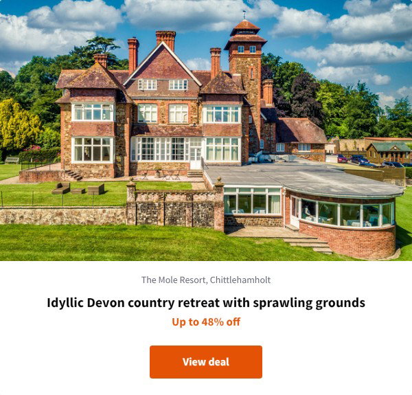 Idyllic Devon country retreat with sprawling grounds