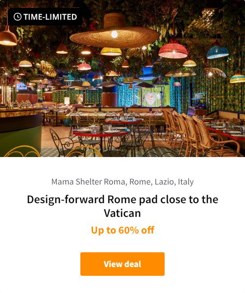 Design-forward Rome pad close to the Vatican