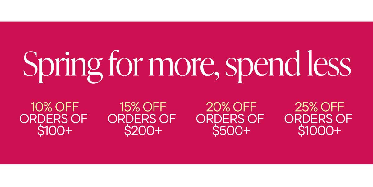 Spring for more, spend less
