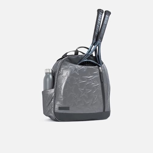 MELBOURNE TENNIS BACKPACK/TOTE in Graphite Star Luxe