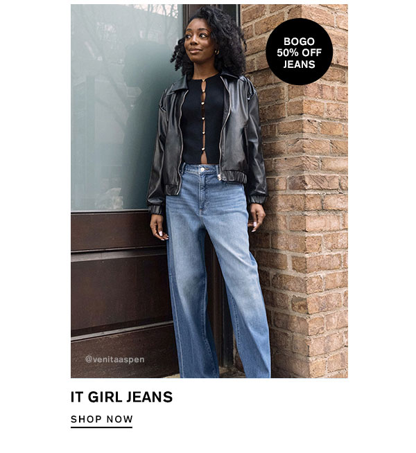 BOGO 50% Off Women's Jeans ; Shop Now