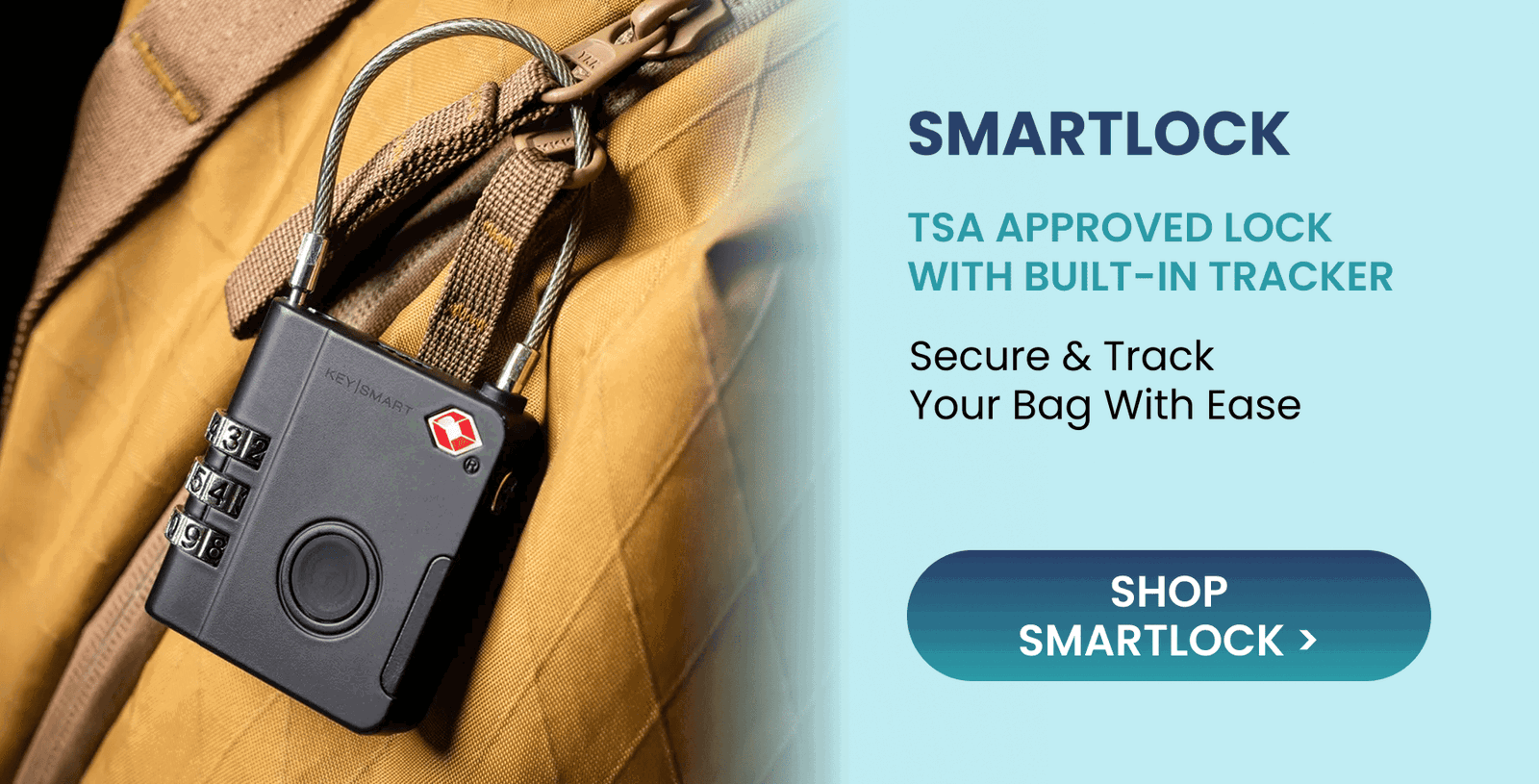 SmartLock  TSA Approved Lock with Built-In Tracker  Secure & track your bag with ease
