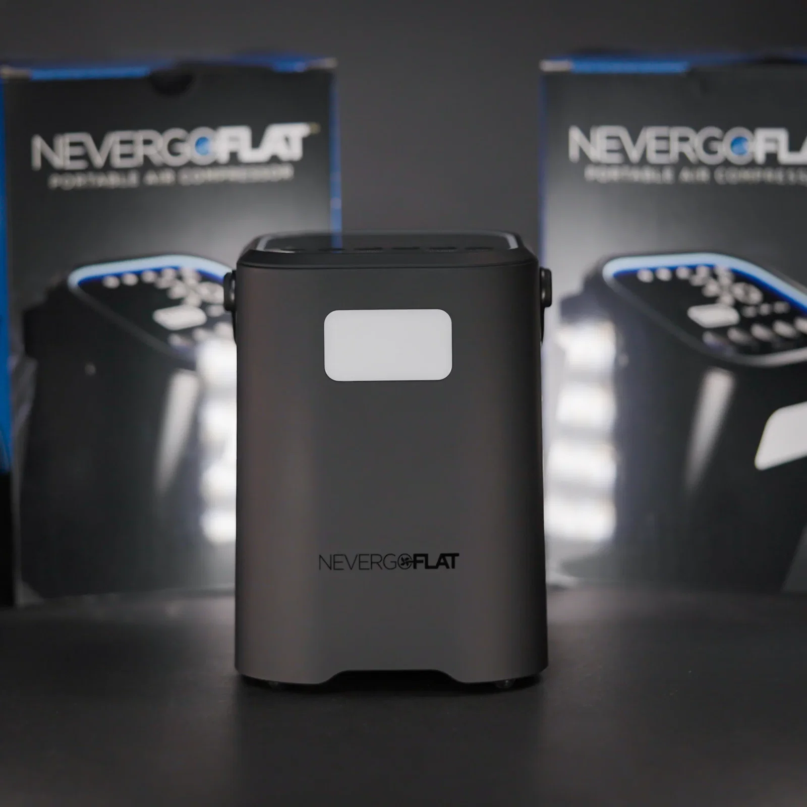 Image of NeverGoFlat - Portable Air Compressor, Power Bank & Flashlight