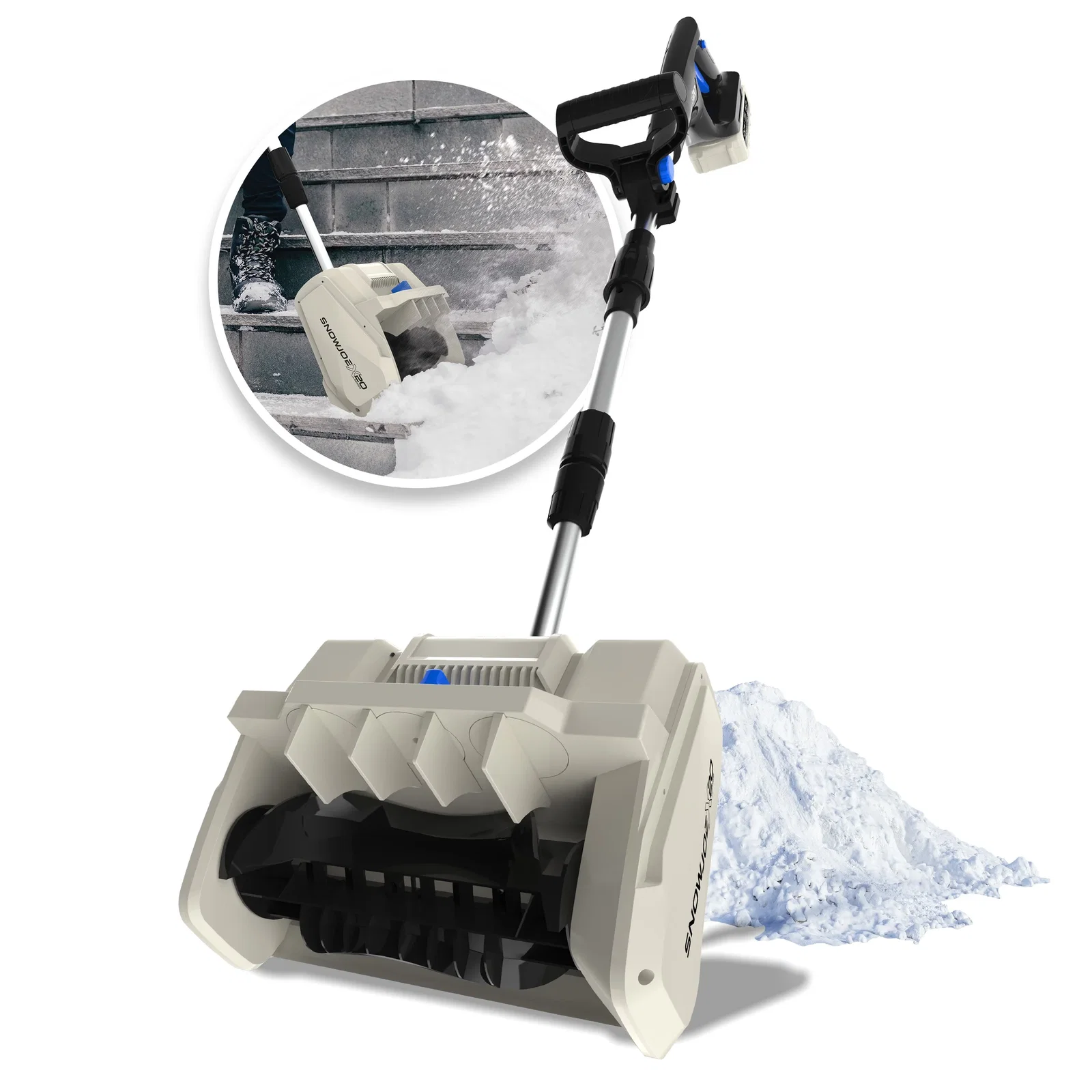 Image of Snow Joe ECOSHARP X20-Series Cordless Snow Shovel | Directional Chute | Brushless Motor | w/ 20-Volt, 5.0 Amp-hour Battery Included