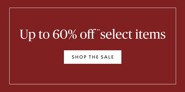 Up to 60% off select items