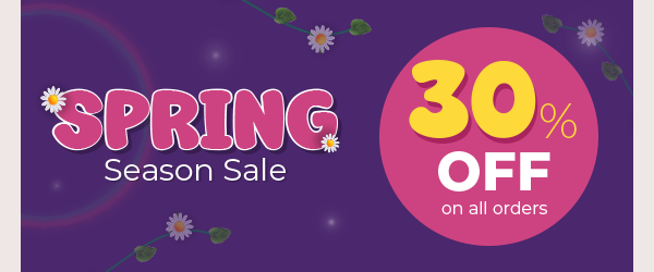 30% OFF Spring Sale