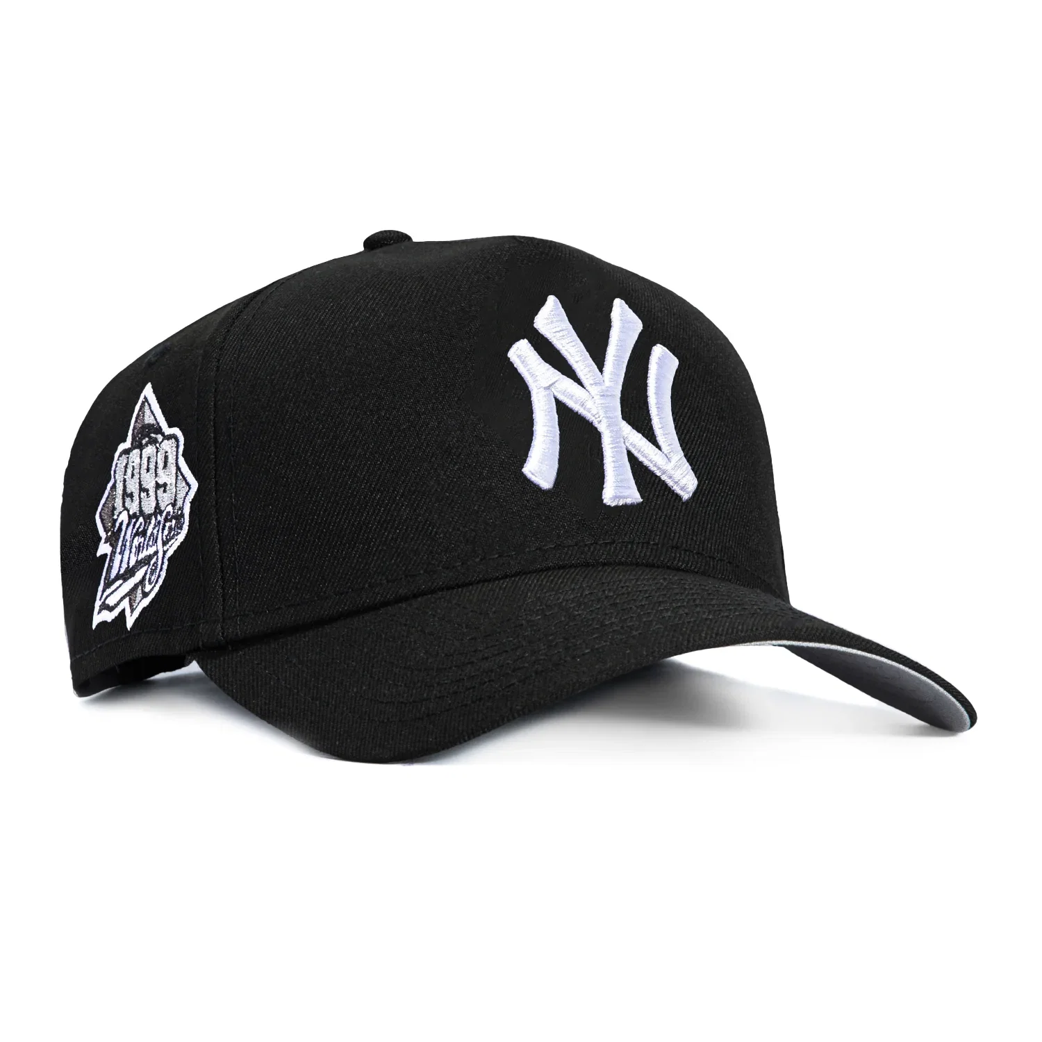 Image of New Era 9Forty A-Frame New York Yankees 1999 World Series Patch Snapback Hat - Black, White