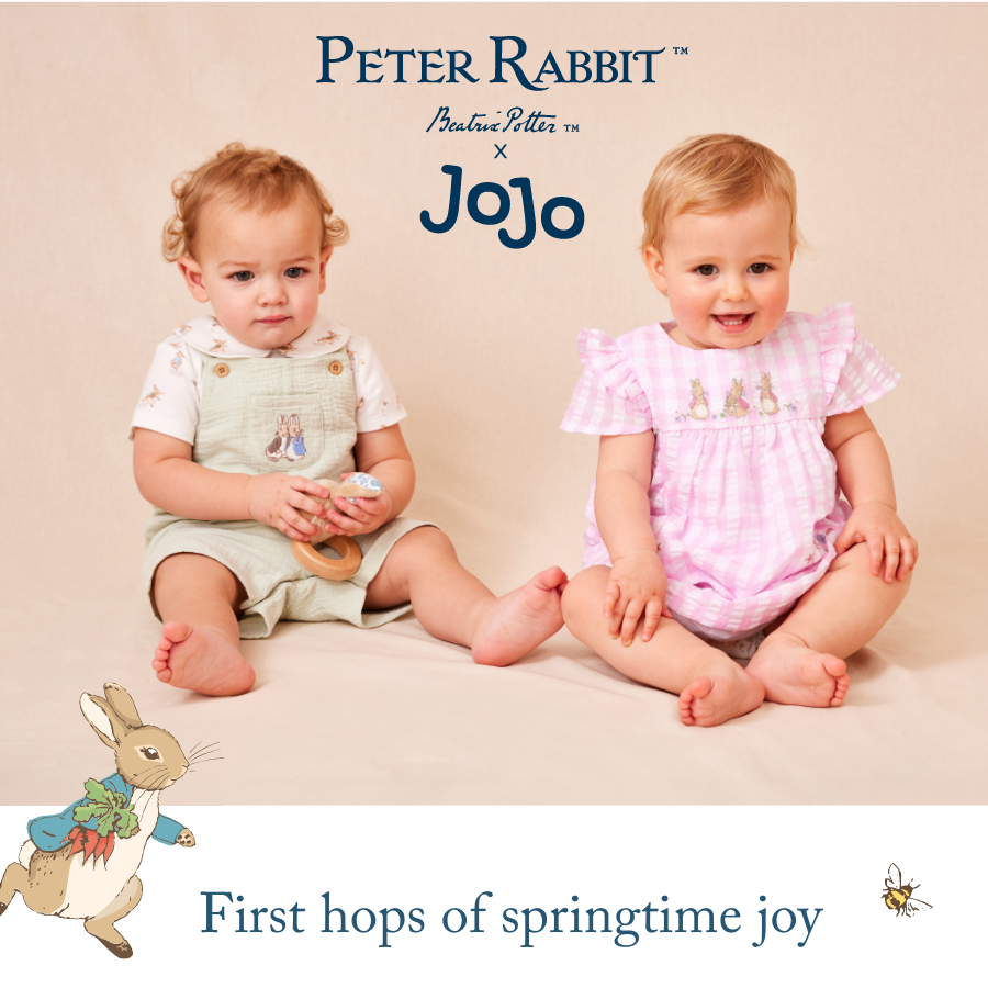Jojo Maman Bébé: A hoppy hello, Peter Rabbit x JoJo! 🥕 | Milled