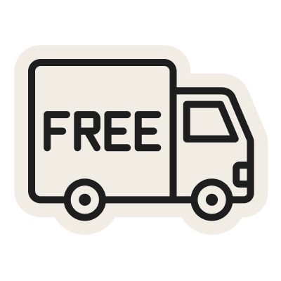 Black outline of a truck with the letters "FREE" on it