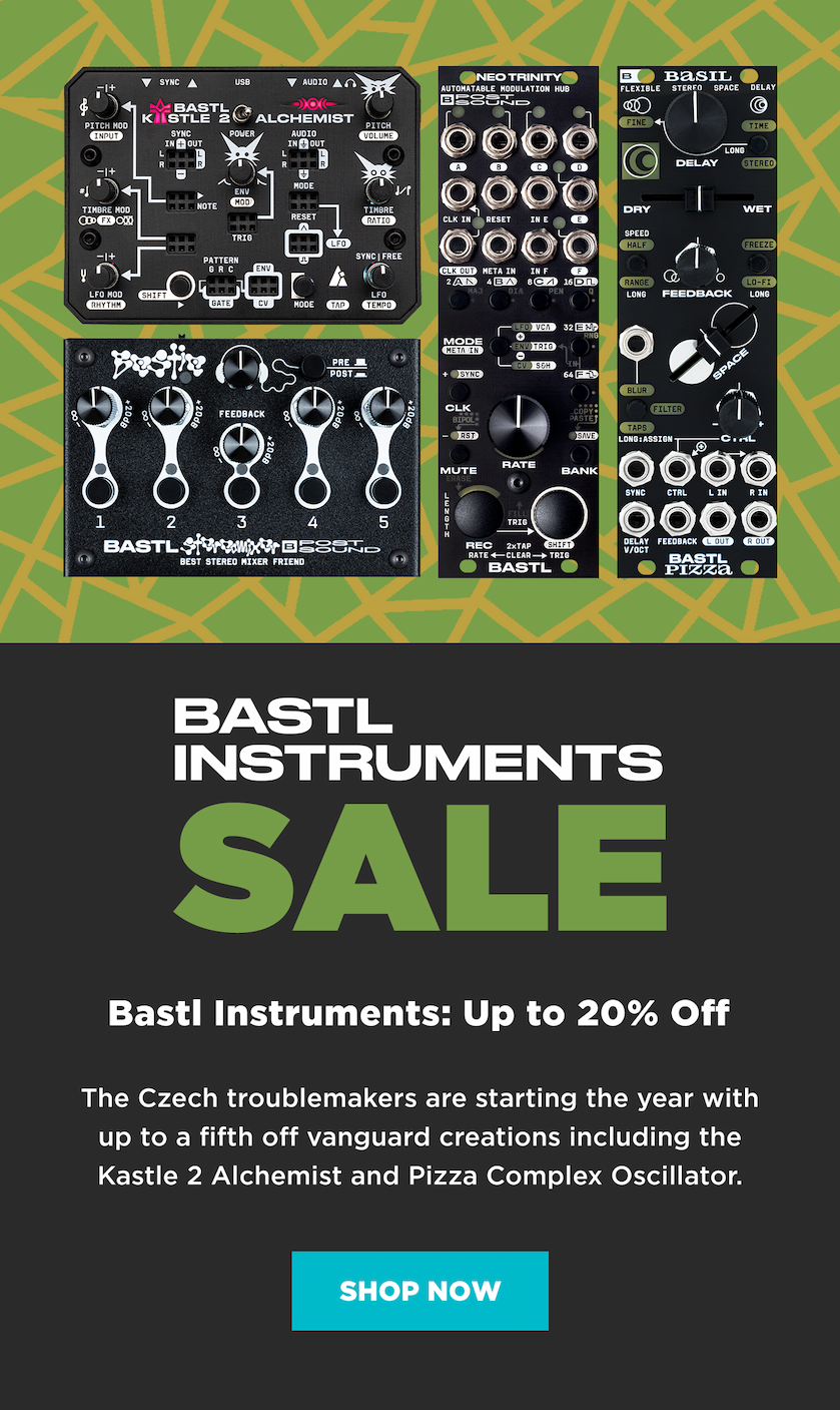 Bastl Instruments Sale: Save up to 20% on clutch Eurorack modules and desktop favorites