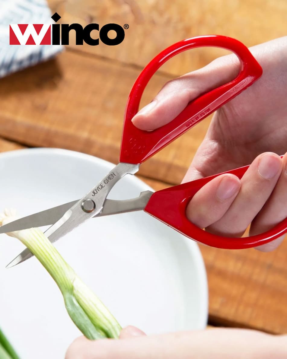 Winco Joyce Chen Original Unlimited Kitchen Scissors powers through bone, meat, and veggies.