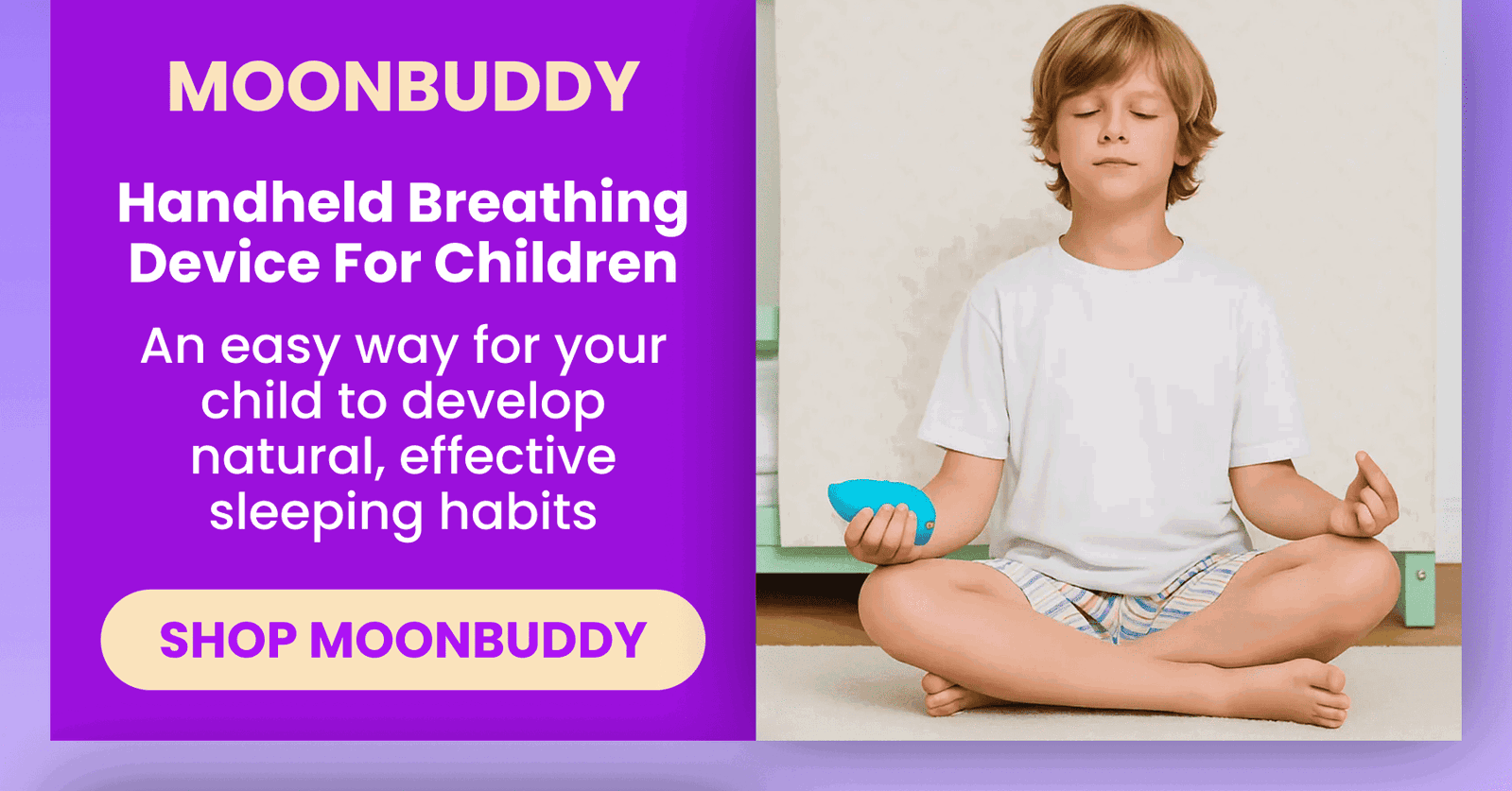 Moonbuddy  Handheld Breathing Device For Children  An easy way for your child to develop natural, effective sleeping habits